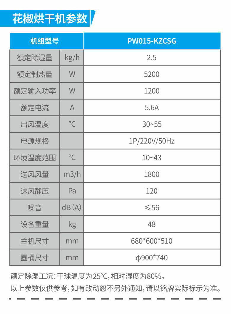 贝博空气能花椒烘干机